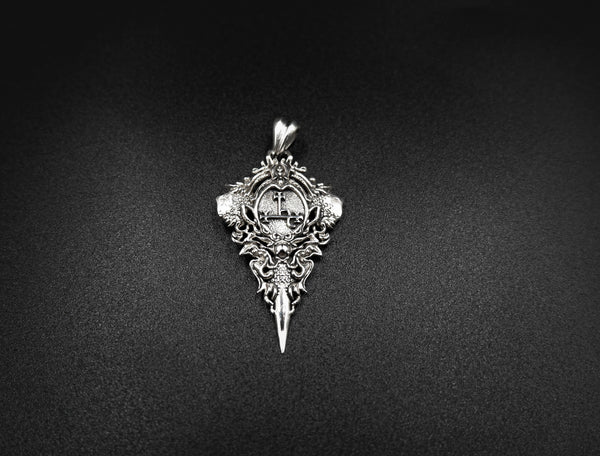 Seal Sigil of Lilith Lucifer Pendant 925 Sterling Silver