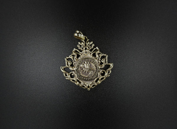 The Seal of Knights Templar Masonic Pendant Brass Jewelry