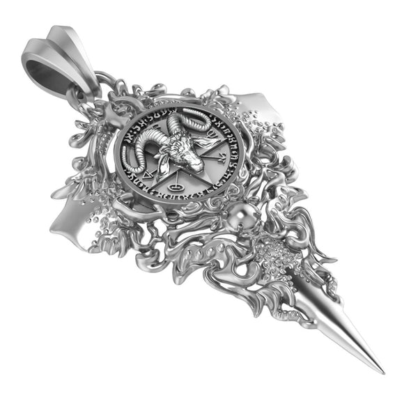 Small Silver Pentagram Devil Satan Charms – 4, 20, Or 50 Pieces (Model AS912)