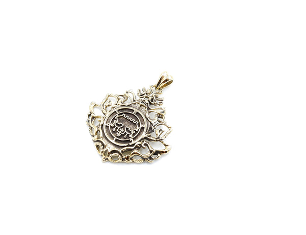 Belial Goetic Seal Lesser Key of King Solomon Pendant Brass Jewelry
