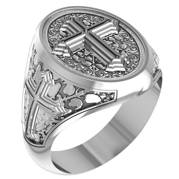 JS Crux Immissa of .925 Polished Sterling Silver - Jeffrey Scott JS Crux Immissa of .925 Polished Sterling Silver - Jeffrey Scott