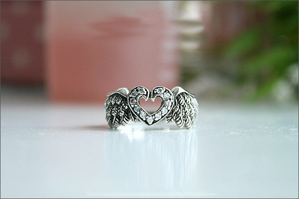 Angel Wing ring, 925 Sterling Silver, Flying ring (SR-78)