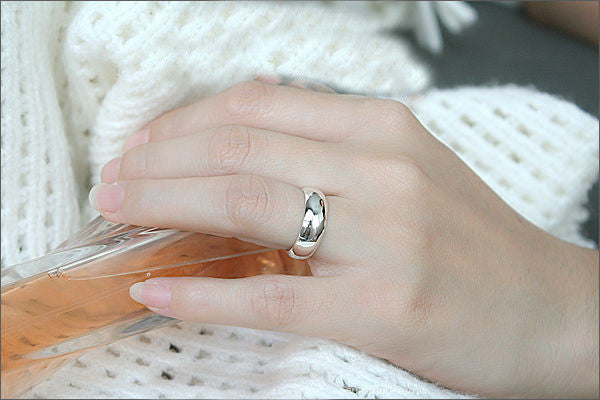 Finger Print Sterling Silver Ring - Fingerprint wedding ring - fingerprint engraved in sterling silver - finger print ring 4mm, 6mm