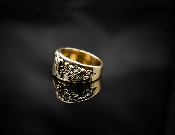 Saint Benedict Band Ring Exorcism Christian Brass Jewelry Size 6-15 Br-502