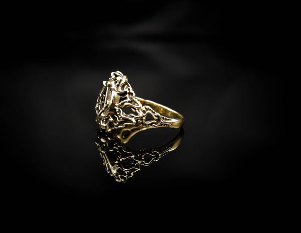 Freemason Symbol Masonic Ring Women Brass Jewelry Size 6-15 Br-431