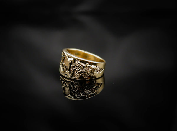 Sigil of Lilith Ring Lesser Key of Solomon Seal kabbalah Magic Brass Jewelry Size 6-15 Br-500