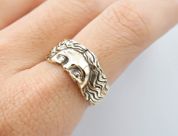 Goddess Venus Ring Ancient Greek Brass Jewelry Size 6-15 Br-427