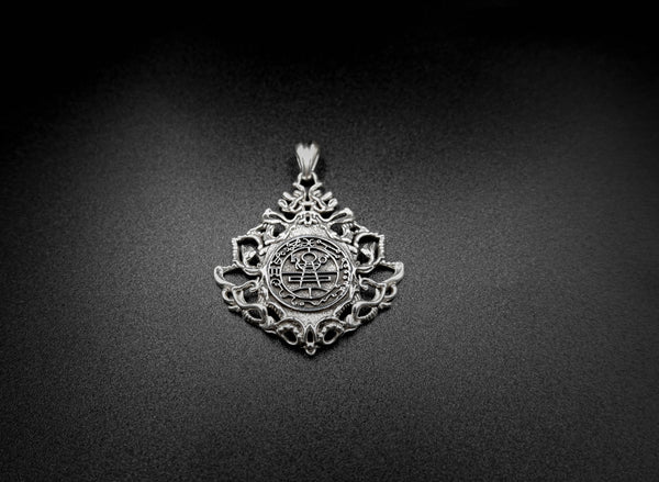 Key of Solomon Goetia Sigil Mens Pendant 925 Sterling Silver