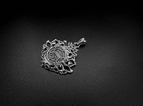 Belial Goetic Seal Lesser Key of King Solomon Pendant 925 Sterling Silver