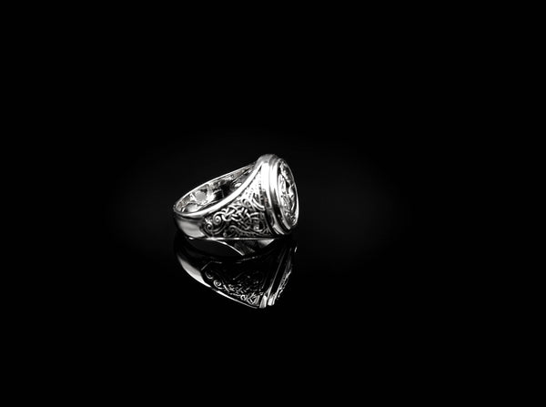 Celtic Viking Ship Ring Dragon Scandinavian Norse Jewelry 925 Sterling Silver