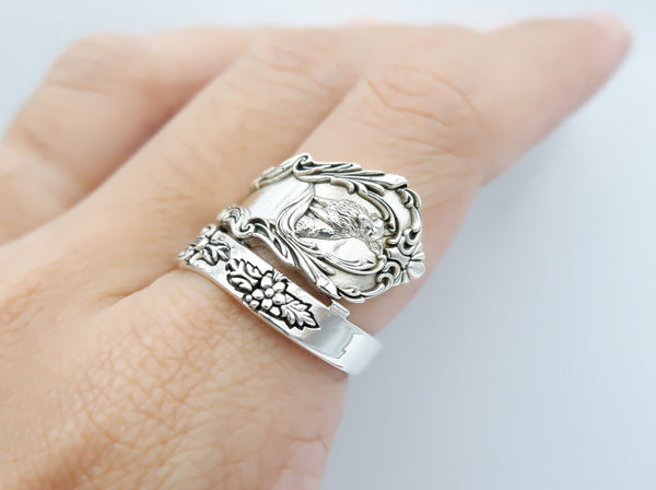 Fox Rings for Men and Women 925 Sterling Silver Size 6-15