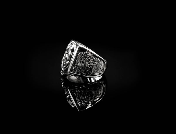 Snake Skull Ring Gothic Men's Death Punk for Men Women Jewelry 925 Sterling Silver