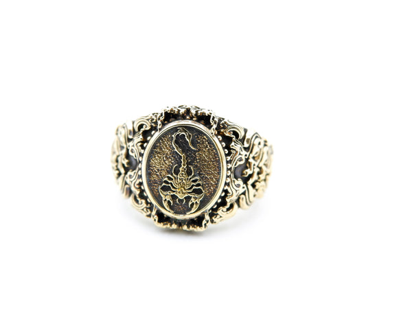 Scorpion Dangerous Animal Biker Ring Gothic Punk Brass Jewelry Size 6-15
