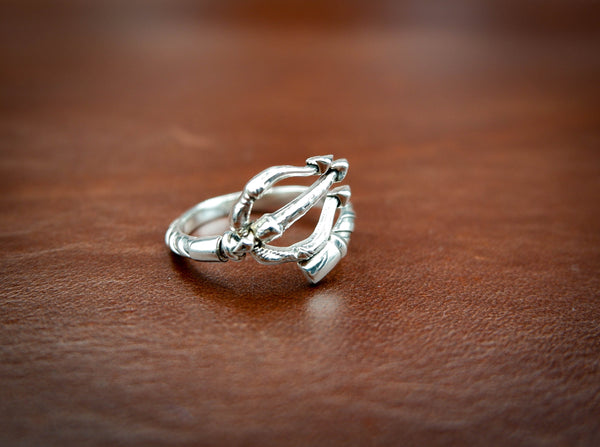 Poseidon Trident Ring Greek Ancient Amulet Jewelry 925 Sterling Silver Size 6-15