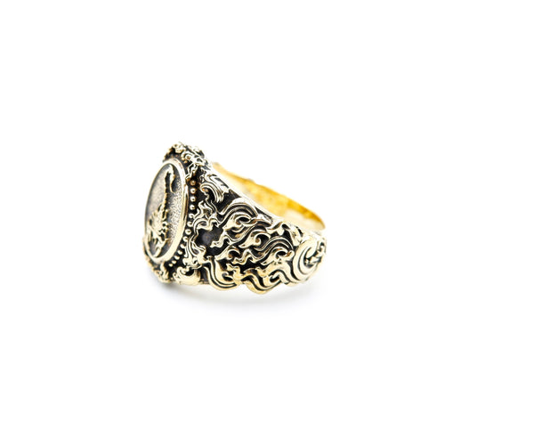 Scorpion Dangerous Animal Biker Ring Gothic Punk Brass Jewelry Size 6-15