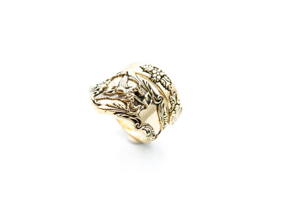 Saint Michael Rings for Men Protection Brass Jewelry Size 6-15
