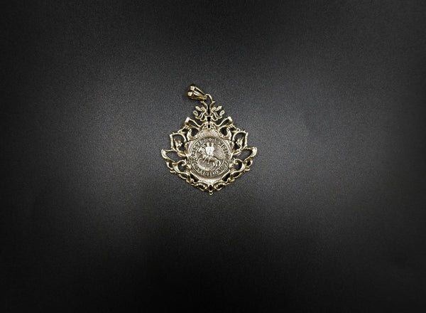 The Seal of Knights Templar Masonic Pendant Brass Jewelry
