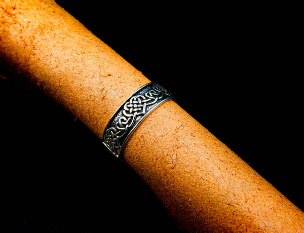 Celtic Knot Heart Ring Women Men Jewelry 925 Sterling Silver Size 6-15