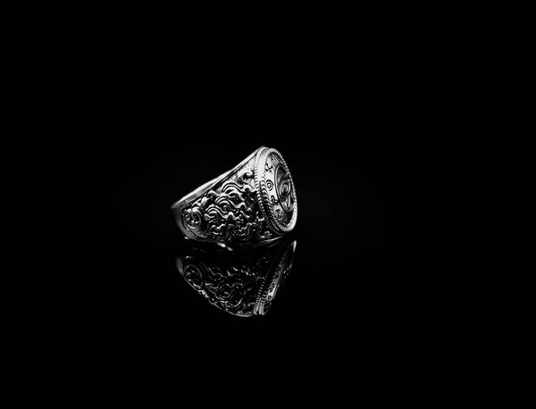 Eyes of Horus Ring for Men Women Ancient Egyptians Protection Jewelry 925 Sterling Silver