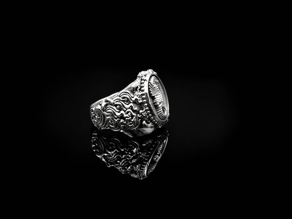 Sea Horse Ring Gothic Animal Ocean Jewelry 925 Sterling Silver