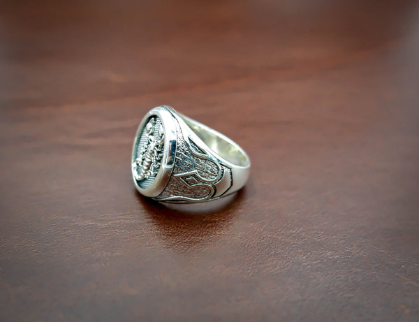Scorpion Animal Rings for Men Gothic Punk Jewelry 925 Sterling Silver Size 6-15