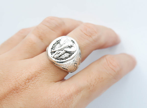 Bat Rings for Men and Women Animal Punk Gothic Biker Jewelry 925 Sterling Silver