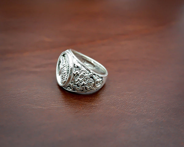 Cobra Snake Ring for Men Animal Punk Jewelry 925 Sterling Silver Size 6-15