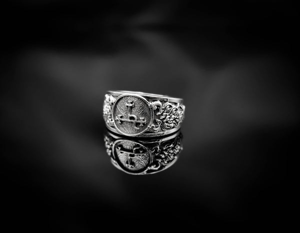 Sigil of Lilith Ring Lesser Key of Solomon Seal kabbalah Magic Jewelry 925 Sterling Silver Size 6-15 R-500