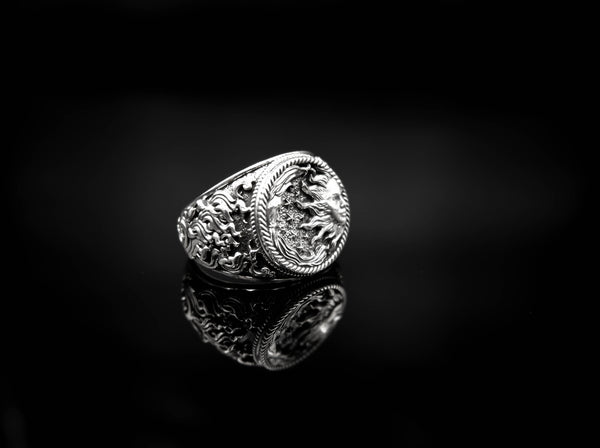 Sun and Moon Ring Love Day and Night Sky for Men Women Brass Jewelry Size 6-15 Br-355