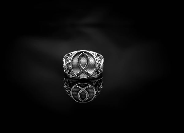 Christian Fish Ring Jesus Jewelry 925 Sterling Silver Size 6-15 R-495