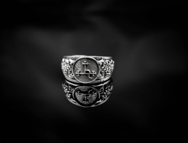 Sigil of Lilith Ring Lesser Key of Solomon Seal kabbalah Magic Jewelry 925 Sterling Silver Size 6-15 R-500