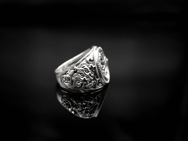 Sun and Moon Ring Love Day and Night Sky for Men Women Brass Jewelry Size 6-15 Br-355