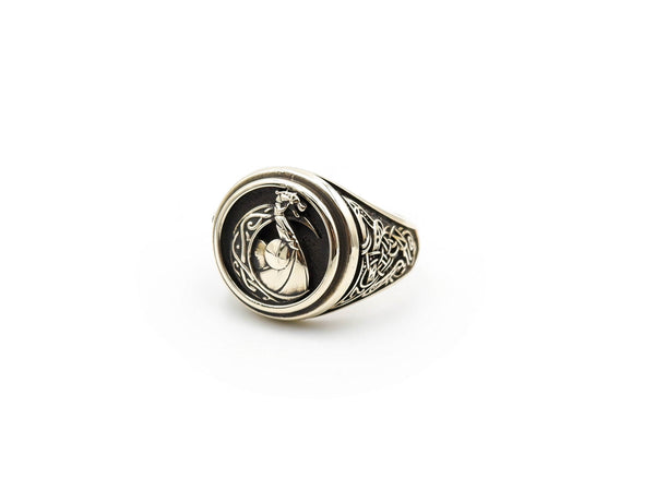 Celtic Viking Ship Ring Dragon Scandinavian Norse Viking Brass Jewelry Size 6-15