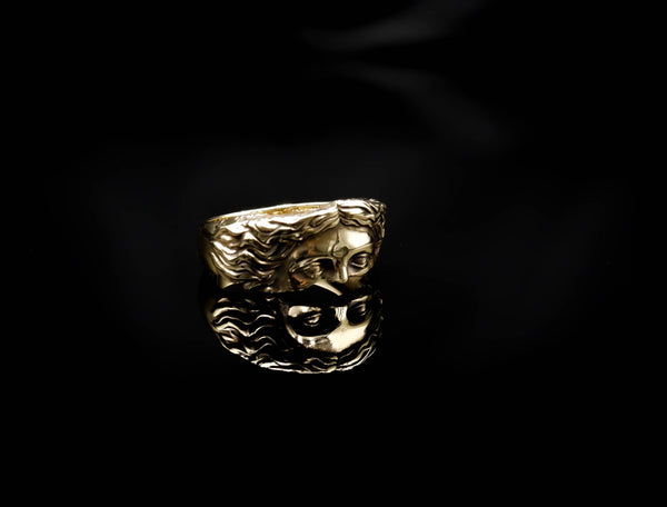 Goddess Venus Ring Ancient Greek Brass Jewelry Size 6-15 Br-427