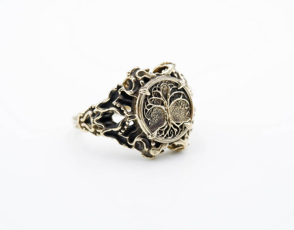 Viking Tree of Life Ring Women Norse Scandinavian Brass Jewelry Size 5-15 Br-444