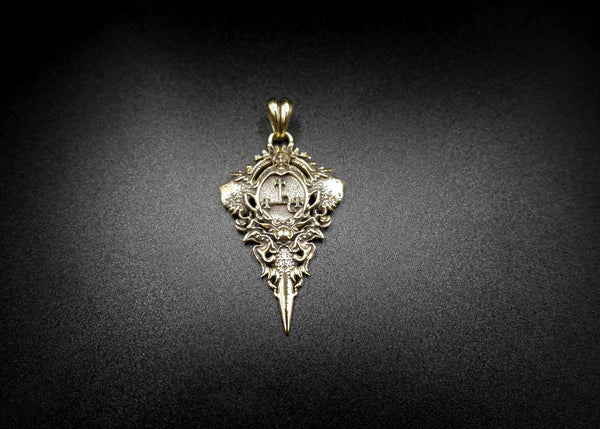 Sigil of Lilith Pendant Key of Solomon Seal kabbalah magic Brass Jewelry