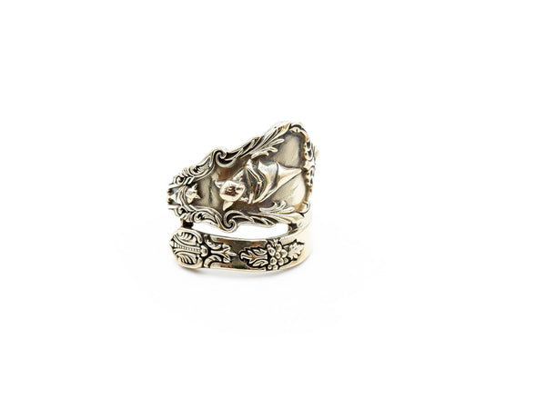 Bat Rings for Men and Women Animal Punk Gothic Biker Brass Jewelry Size 6-15