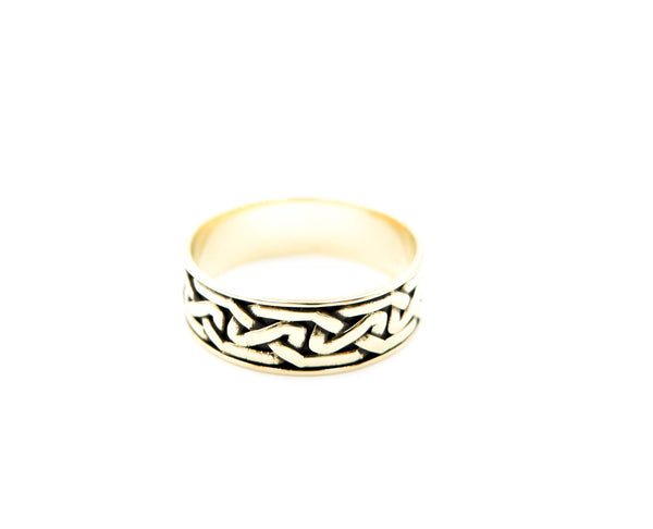 Celtic Knot Ring for Women Men Brass Jewelry Size 6-15