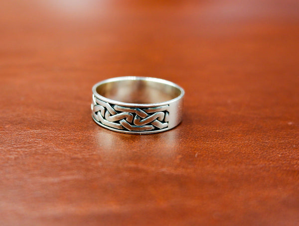 Celtic Knot Ring Men Women Jewelry 925 Sterling Silver Size 6-15