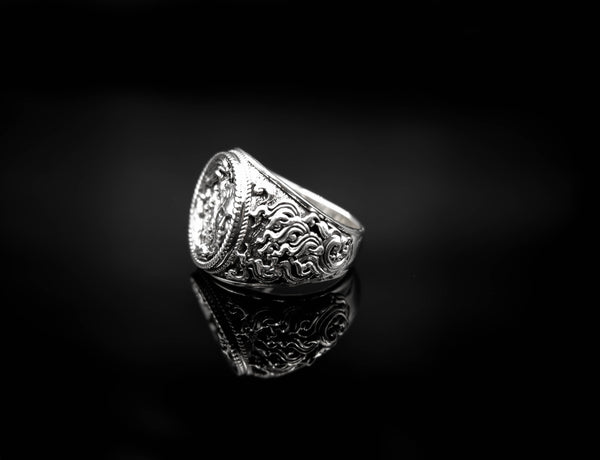 Sun and Moon Ring Love Day and Night Sky for Men Women Brass Jewelry Size 6-15 Br-355