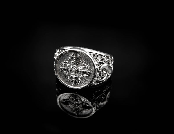 Vajra Dorje Ring for Men Women Gothic Buddhist Amulet Jewelry 925 Sterling Silver R-362 Vajra Dorje Ring for Men Women Gothic Buddhist Amulet Jewelry 925 Sterling Silver R-362