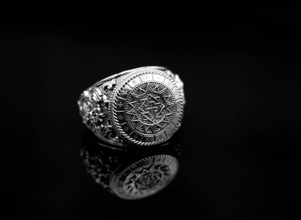 Valkyrie Ring with Slavic Pagan for Men Women Norse Nordic Viking Jewelry 925 Sterling Silver R-374