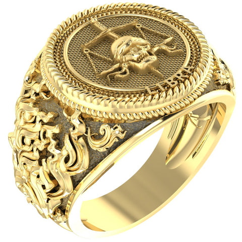 Libra Zodiac Skull Ring Constellation Horoscope Gothic for Men Women Brass Jewelry Size 6-15 Br-347