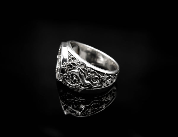 Vajra Dorje Ring for Men Women Gothic Buddhist Amulet Jewelry 925 Sterling Silver R-362 Vajra Dorje Ring for Men Women Gothic Buddhist Amulet Jewelry 925 Sterling Silver R-362