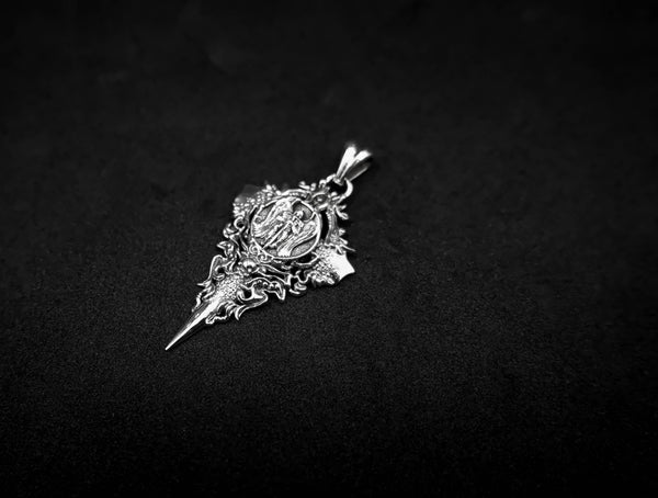 St. Michael The Archangel Pendant Catholic Knight Protection Jewelry 925 Sterling Silver R-463