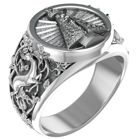 Our Lady Of Guadalupe Virgin Mary Ring for Men Women Christian Jewelry 925 Sterling Silver R-368