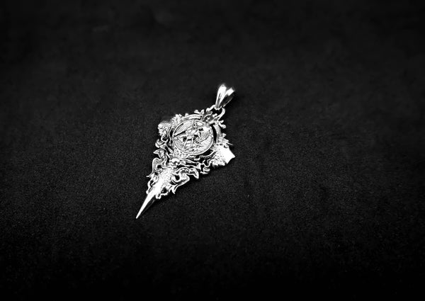 Saint Michael Pendant St Michael The Archangel Christian Jewelry 925 Sterling Silver R-456
