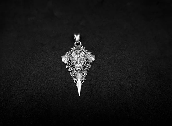 St. Michael The Archangel Pendant Catholic Knight Protection Jewelry 925 Sterling Silver R-463