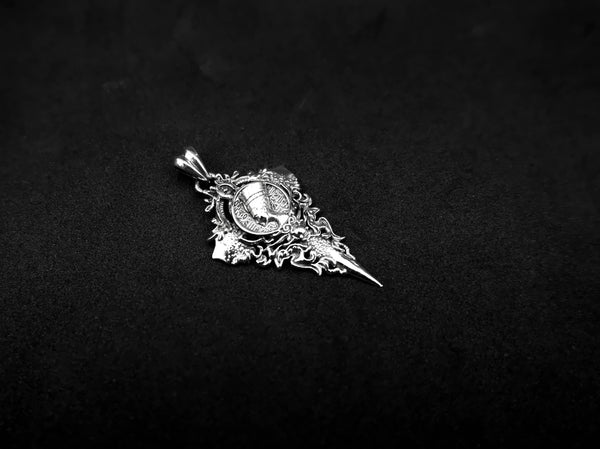 Egyptian Nefertiti Queen Pendant Ancient Goddess Jewelry 925 Sterling Silver R-461