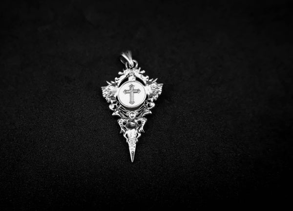 St. Michael The Archangel Pendant Catholic Knight Protection Jewelry 925 Sterling Silver R-463